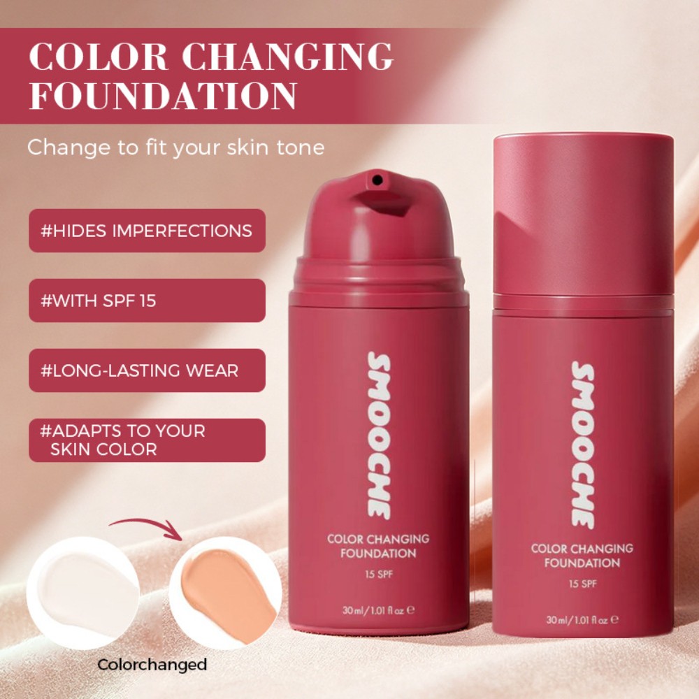 Beauty Makeup Foundation - Base de Maquiagem Leve SMOOCHE que