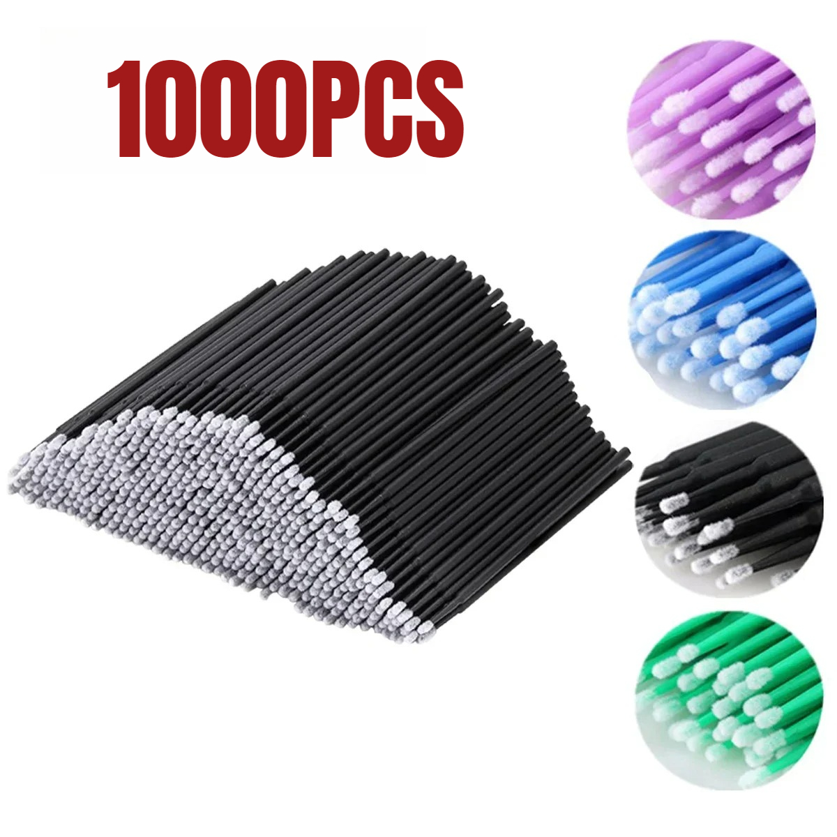 Beauty For Makeup - 1000/500 pçs escova de limpeza de