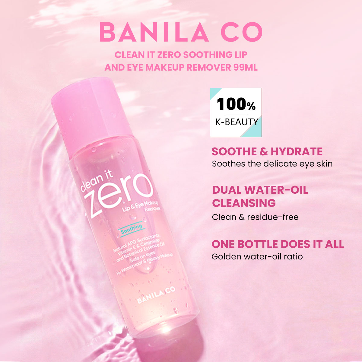 Beauty For Makeup - BANILA CO Clean it Zero Removedor