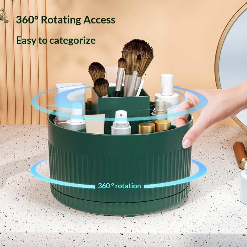 Beauty Makeup Desk - 360 ° Organizador Giratório de Mesa