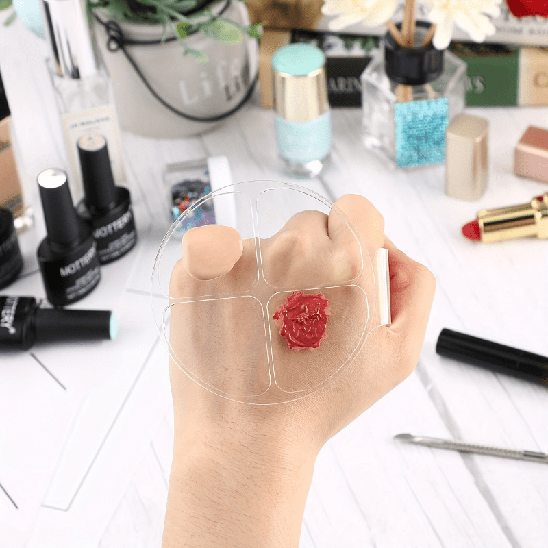 Beauty Makeup Foundation - Placa de Mistura de Cores Redonda