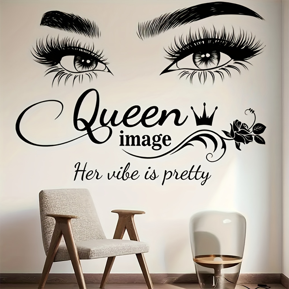 Beauty Queen Makeup - Adesivo de parede com coroa de
