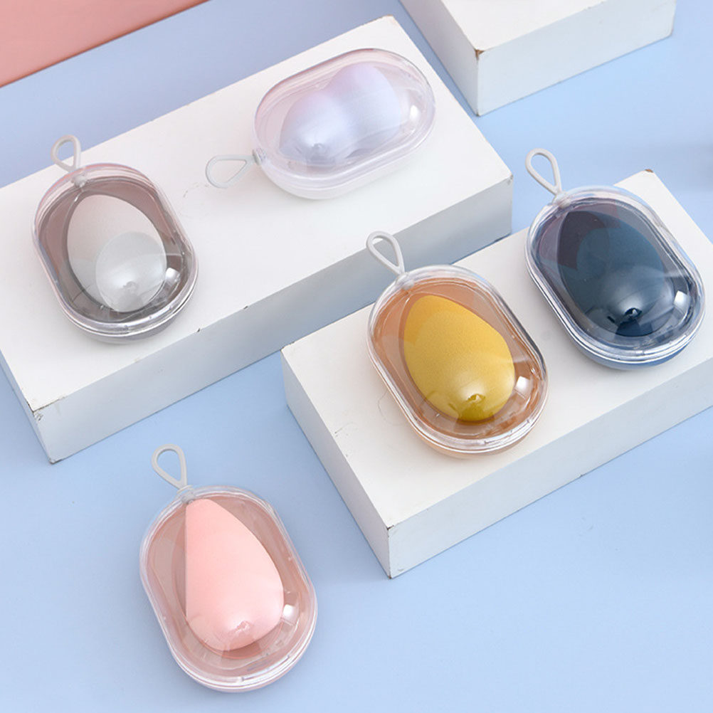 4 Peças de Caixa de Armazename - Beauty Makeup Sponge avaliação e preço