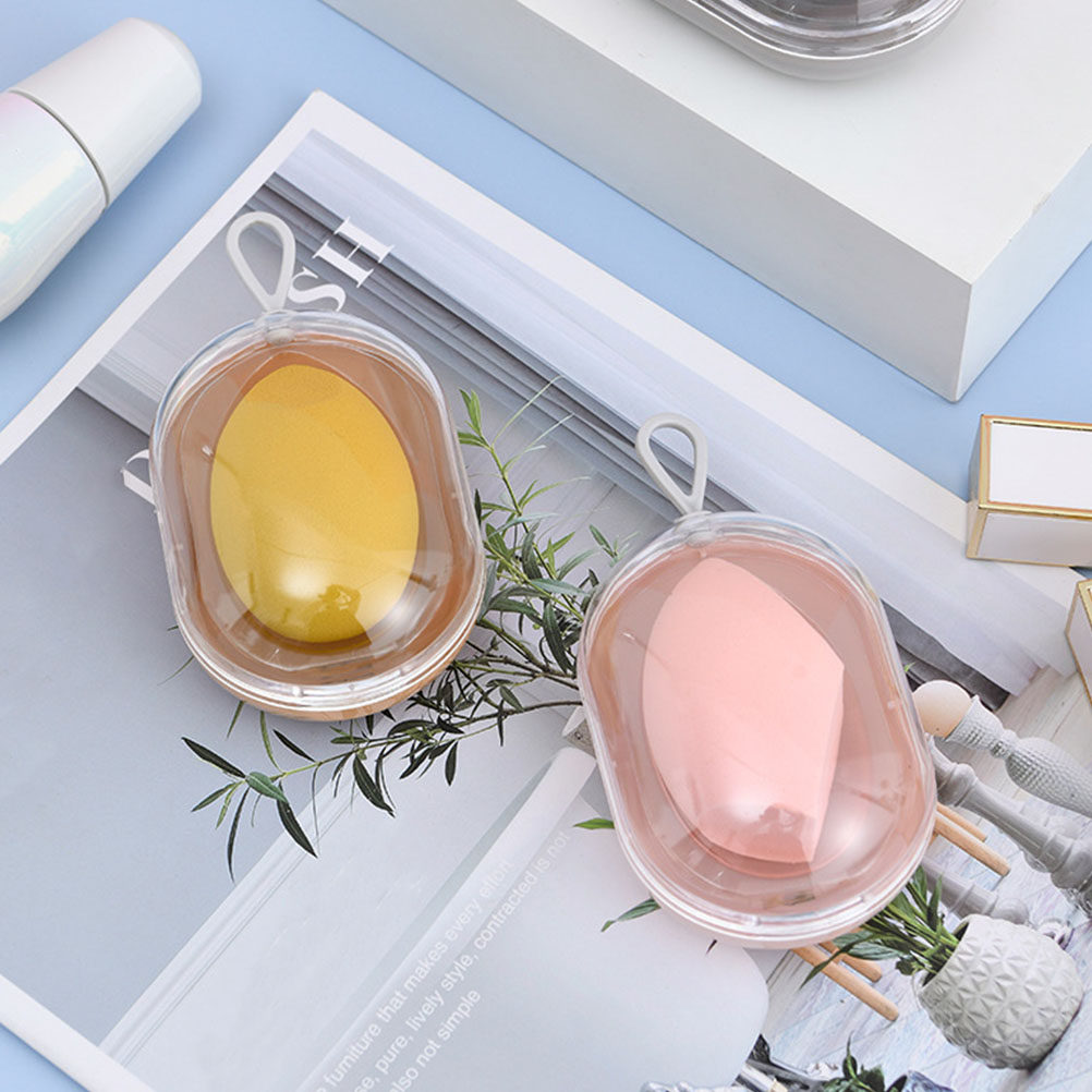 4 Peças de Caixa de Armazename - Beauty Makeup Sponge avaliação e preço