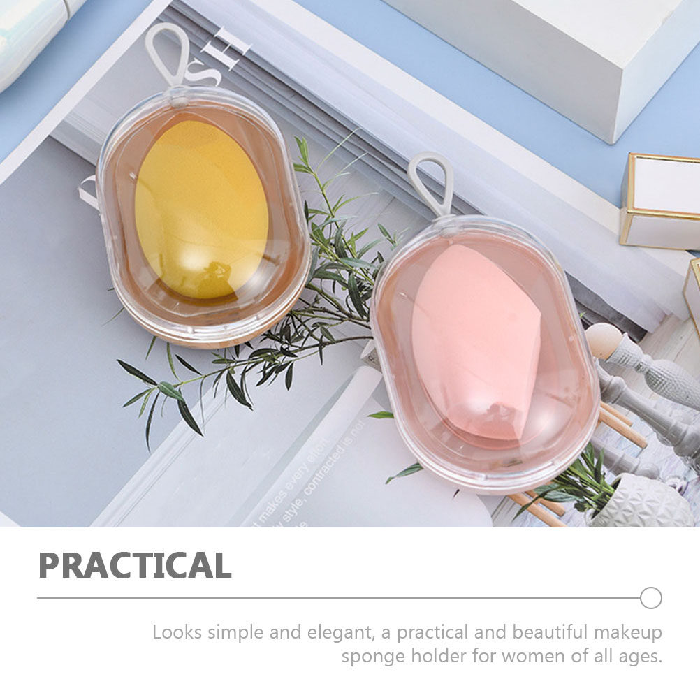 4 Peças de Caixa de Armazename - Beauty Makeup Sponge avaliação e preço
