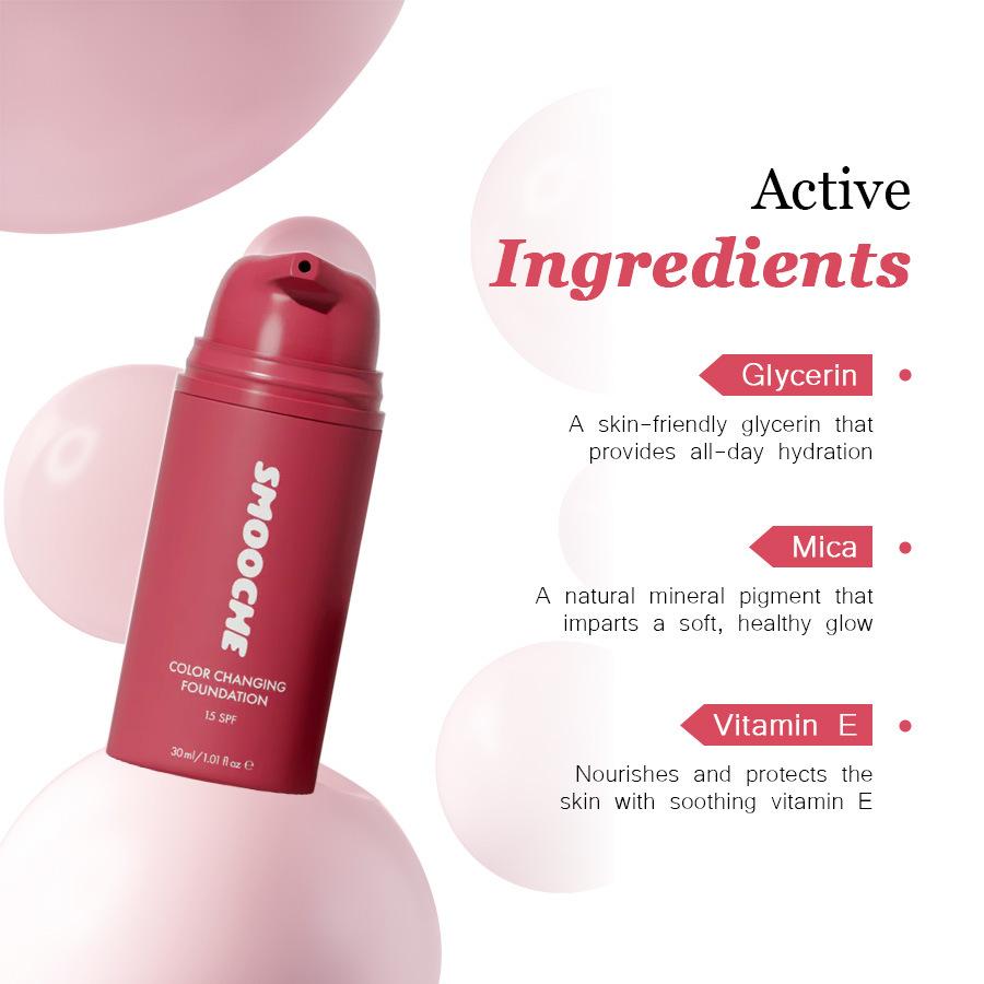 Base de Maquiagem Leve SMOOCHE - Beauty Makeup Foundation avaliação e preço