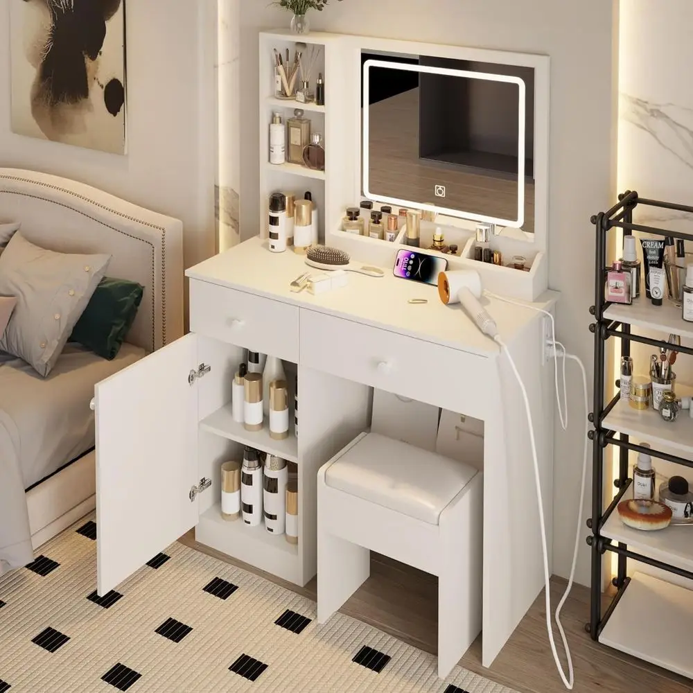 Conjunto de Mesa de Maquiagem, - Beauty Makeup Outlet avaliação e preço