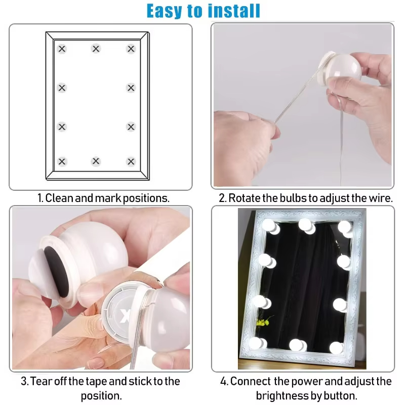 Kit de 10 Lâmpadas LED para Es - Beauty Makeup Desk avaliação e preço