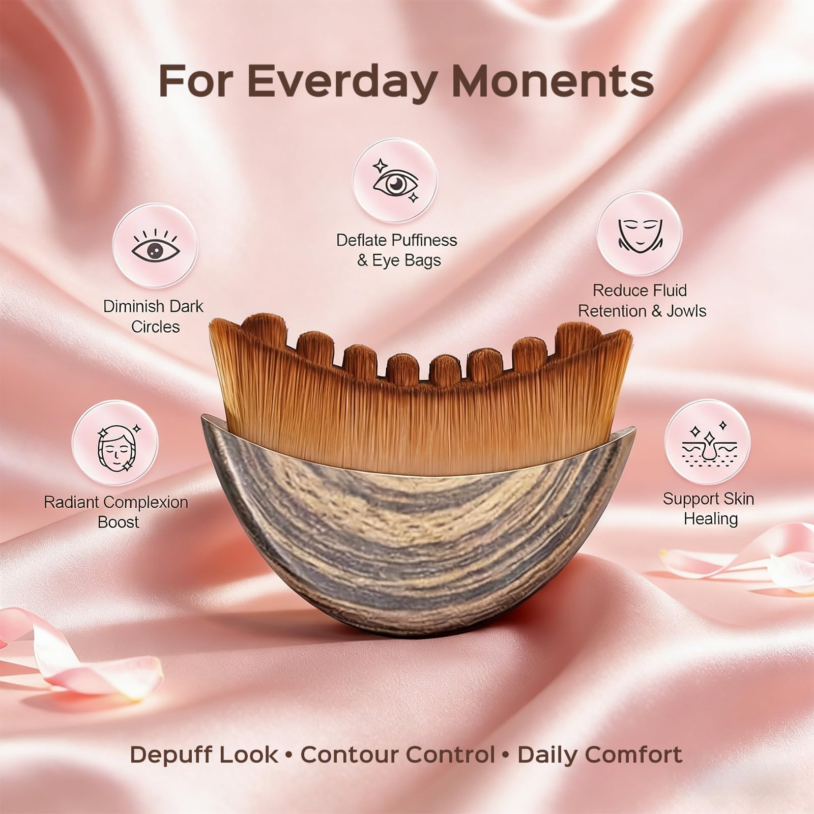 1 Escova Facial para Contorno  - Makeup Beauty Ro avaliação e preço