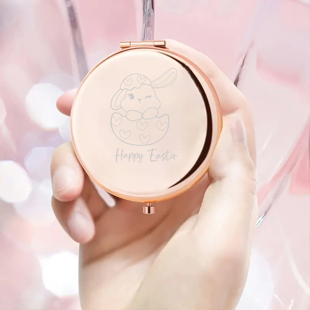 Espelho de bolso com texto per - Beauty For Makeup avaliação e preço