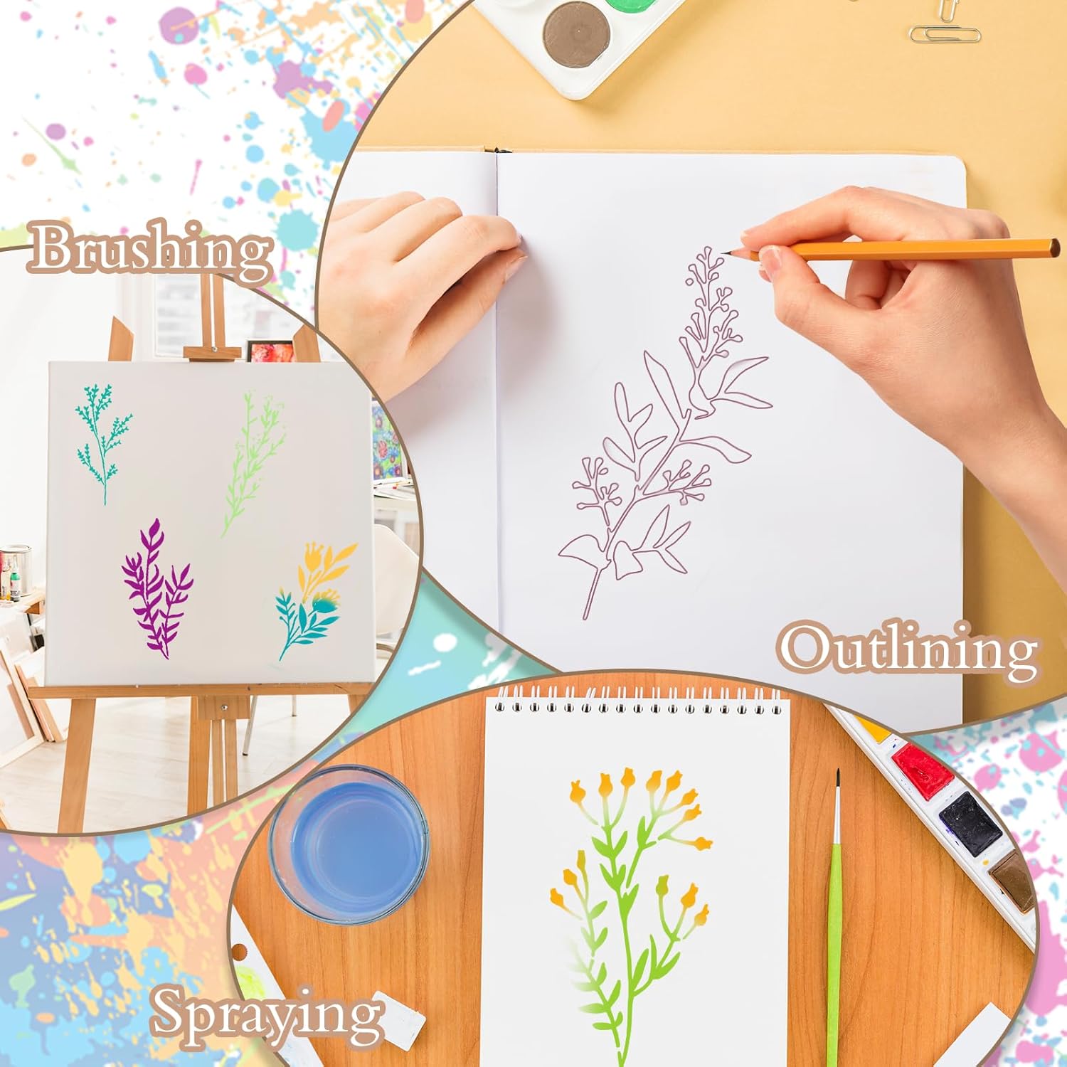 24 pçs/set estênceis de flores - Beauty Makeup Kit For Kids avaliação e preço