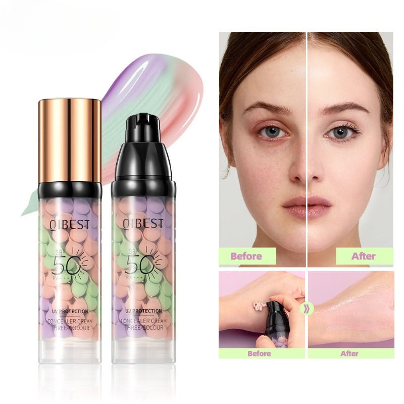 Primer Facial Tricolor em Crem - Beauty Makeup Foundation avaliação e preço