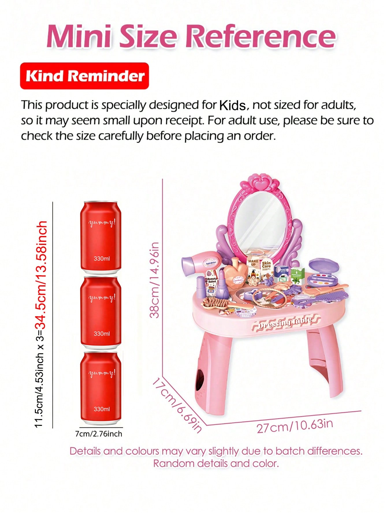 Conjunto de Brinquedo de Mesa  - Beauty Makeup Desk avaliação e preço