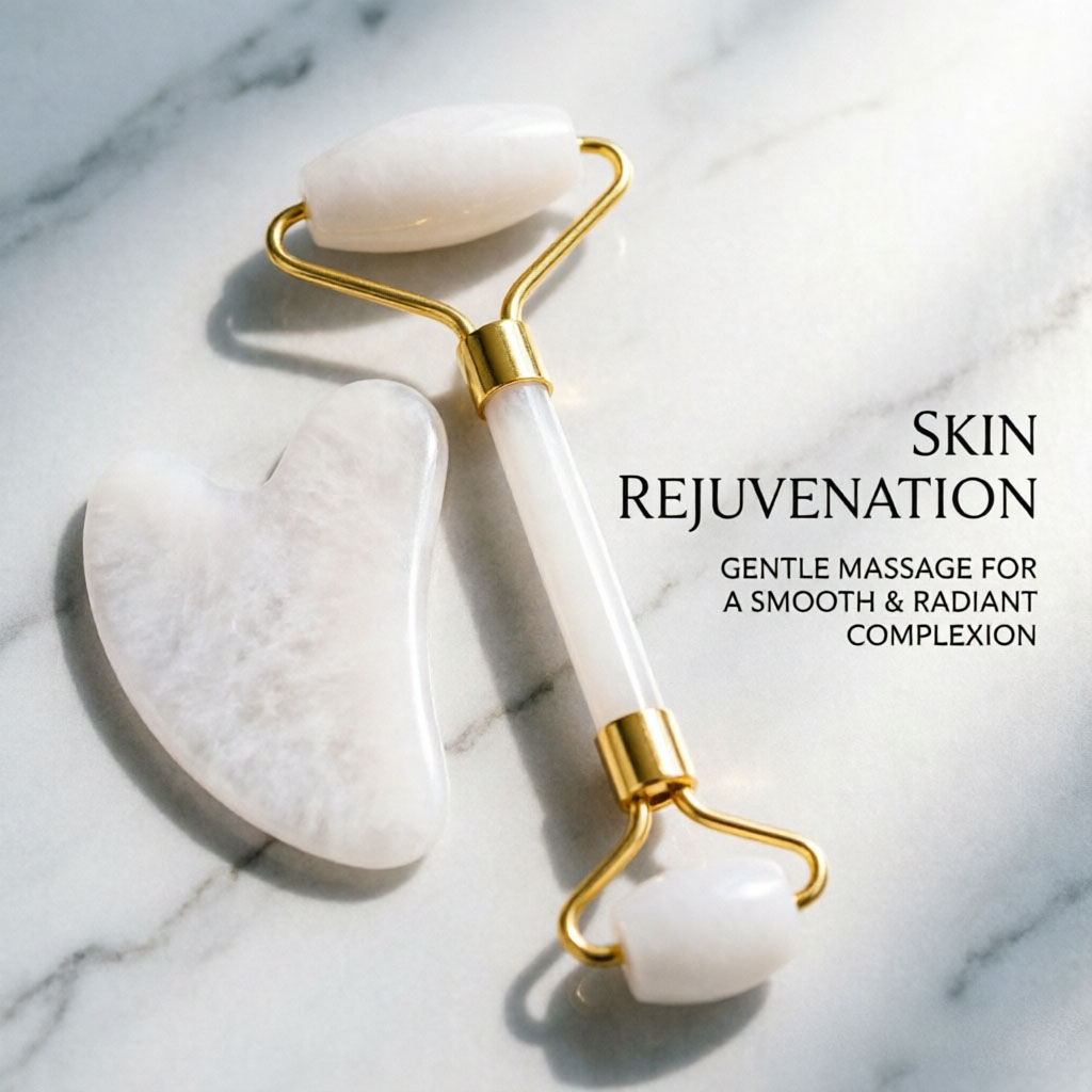 Conjunto de Gua Sha de Jade Na - Face Massager avaliação e preço