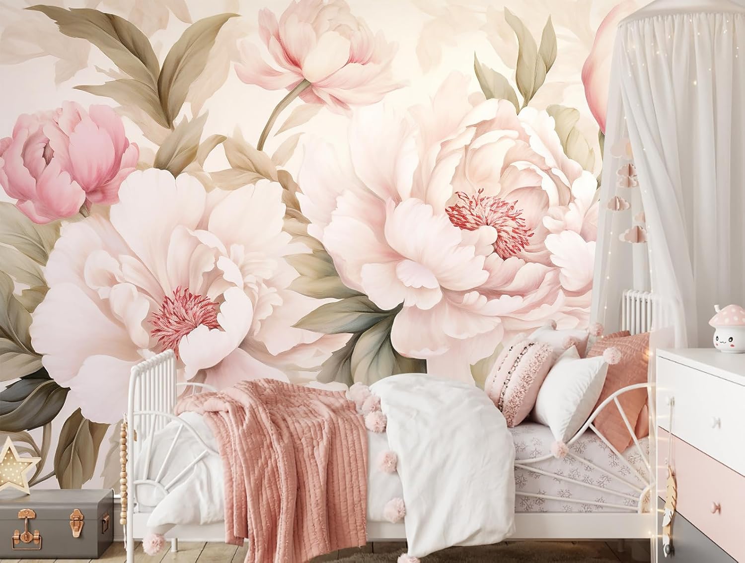 Papel de Parede Floral Elegant - Beauty Makeup Desk avaliação e preço