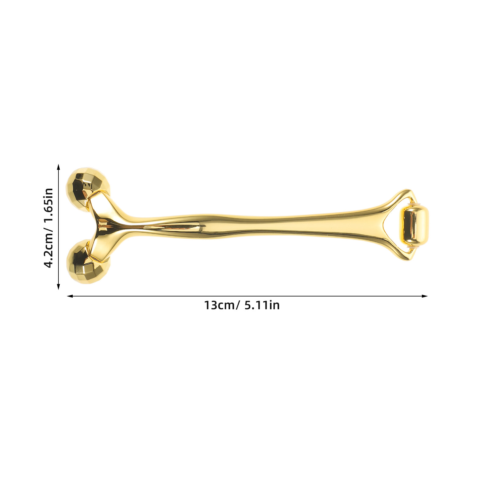 Rolo Facial de Metal Dourado c - Face Massager avaliação e preço