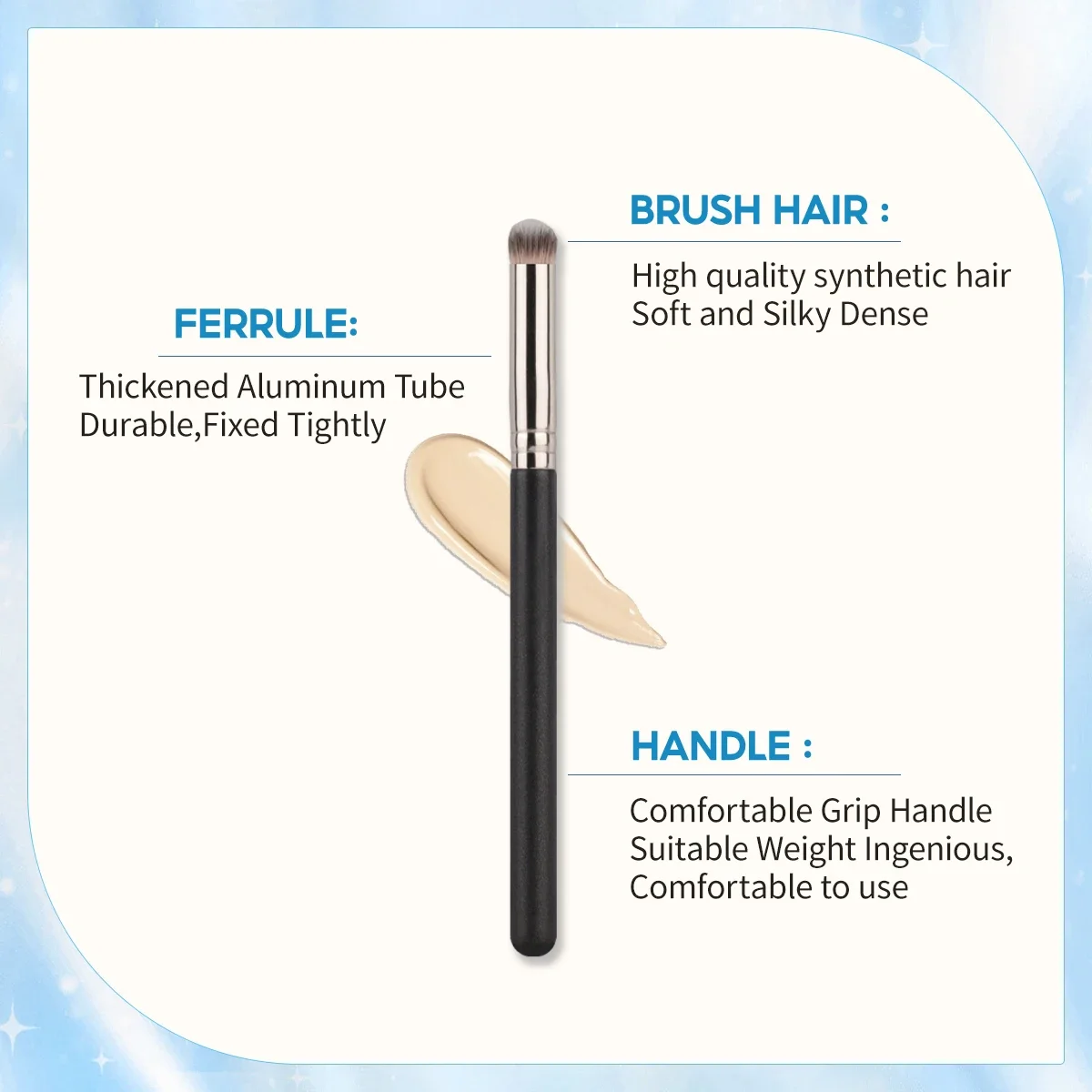 Pincel de maquiagem corretivo  - Beauty Queen Makeup avaliação e preço