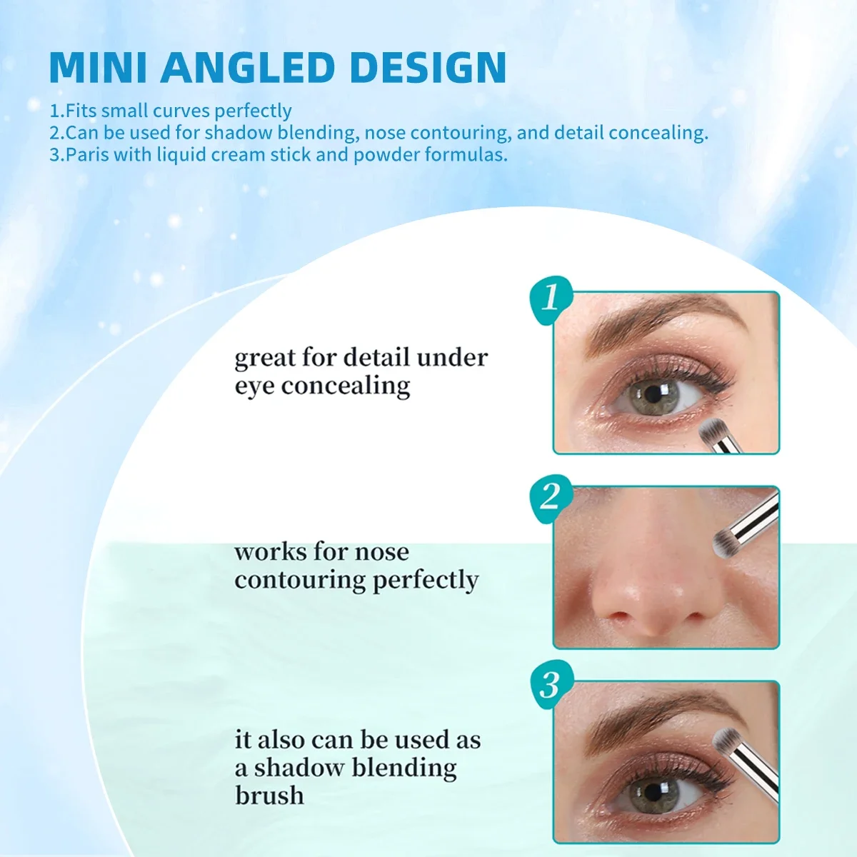 Pincel de maquiagem corretivo  - Beauty Queen Makeup avaliação e preço
